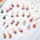 Santa Claus Pendant 2022 Ornaments 1Pair Drop Christmas New