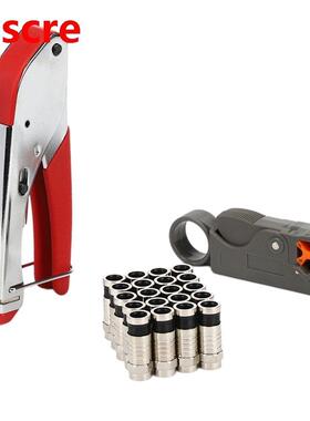 Rg59/Rg6 Coaxial Cable Cable Cable Clamp Wire Stripper Set P