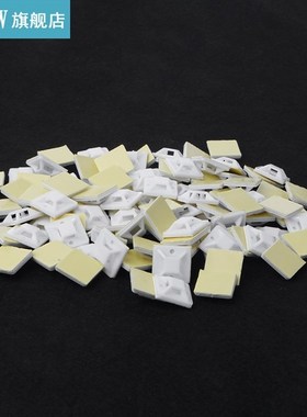 New High quality 100pcs 20x20mm Self Adhesive Cable Wire Zip