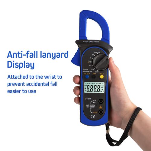 ST201 Digital Clamp Multimeter 4000 Counts Clamp Ammeters Tr