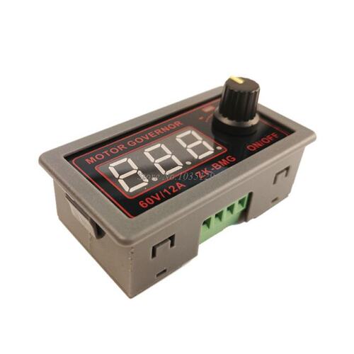 DC Motor Controller 9-60V 12A PWM Adjustable Speed LED Displ
