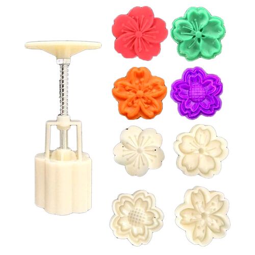 50g Plum Flower Shape Pastry Moon Cake Cakes Molds Mooncake