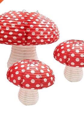 Pcs Mushroom Shaped Paper Lanterns for Forest Jungle Wonder