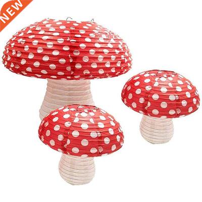 Pcs Mushroom Shaped Paper Lanterns for Forest Jungle Wonder
