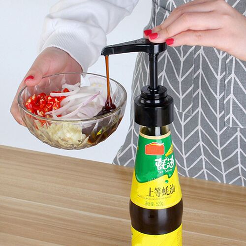 Syrup Ketchup Vinegar Olive Oil Bottle Head Pressure Nozzle