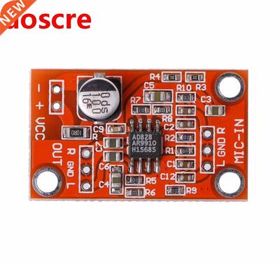 DC .8V-15V AD828 Stereo Dynamic Microphone Preamplifier Boa