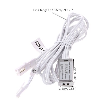 DC 12V 24V IR Hand Wave Sensor Switch 5A 10cm Sense Distance