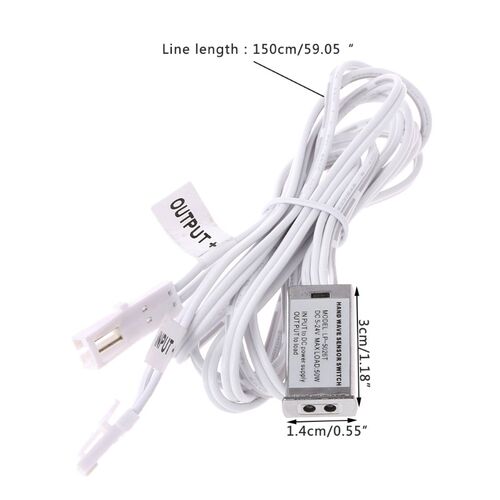 DC 12V 24V IR Hand Wave Sensor Switch 5A 10cm Sense Distance