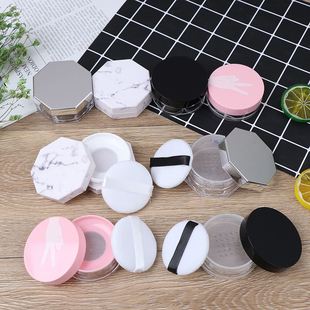 11types Powder Box Handheld Empty Loose Powder Pot With Sie
