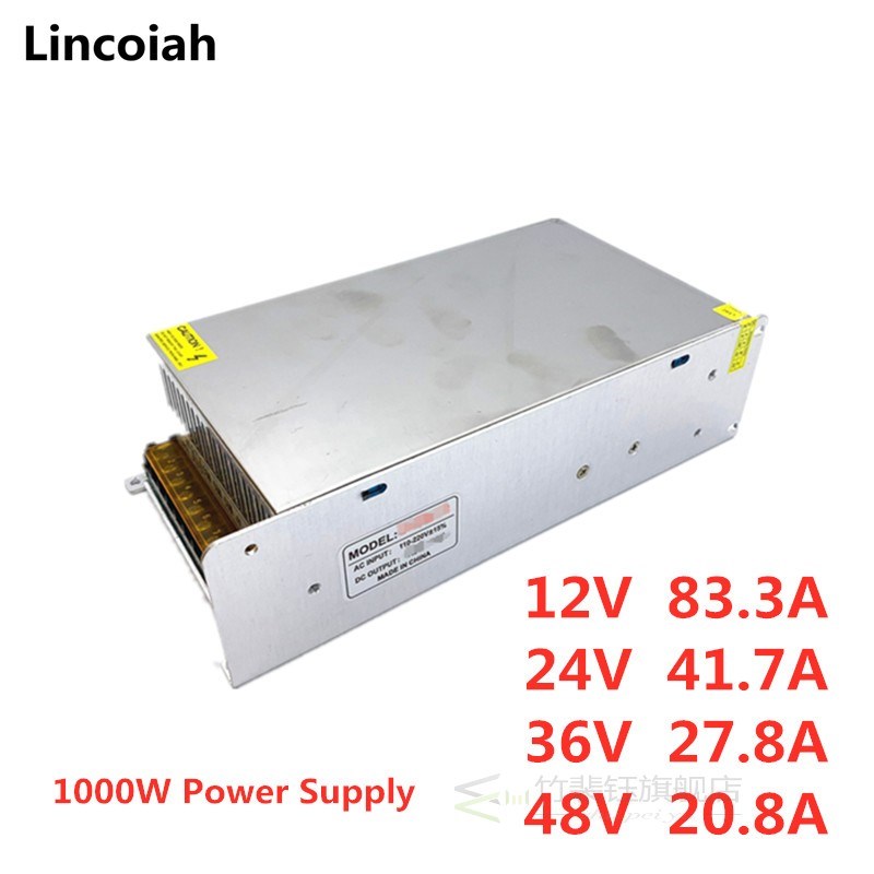 AC 110V 220V 230V 240V to DC 12V 80A 24V 40A 36V 27A 48V 20A
