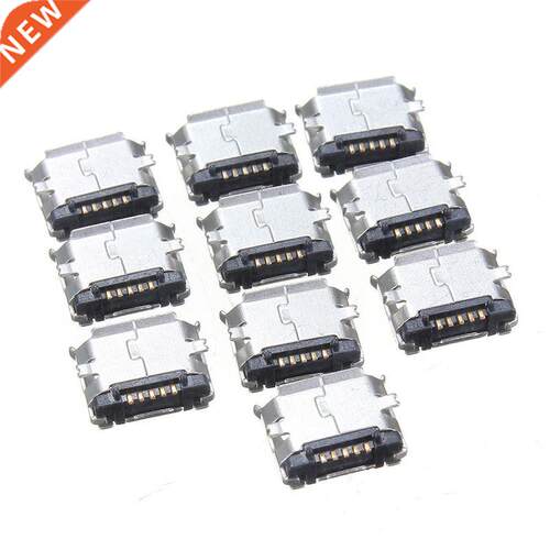 100pcs Type B Micro USB Socket Connector Female 5 Pin SMT Pl