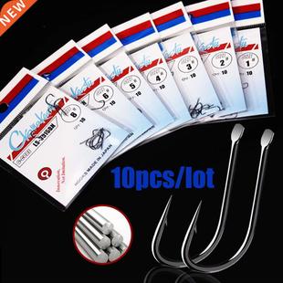 10 Pieces/30 Pieces/Batch Sode Fishing Hook Size 1-8# Black