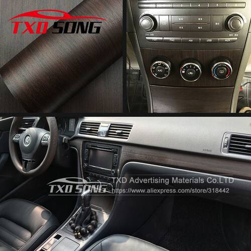 W1399 Premium matt wood grain vinyl sticker decal roll car