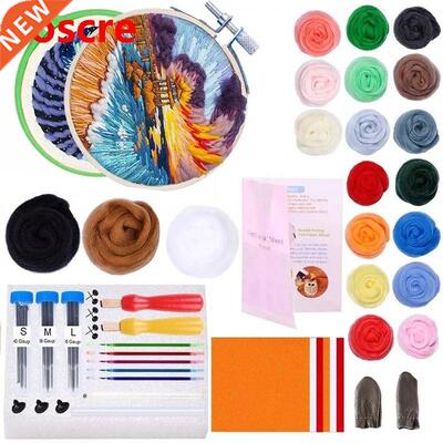 Needle Felting Kit With 80g Wool Roving Needle Felting Felt