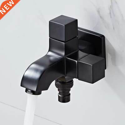 LUYUE Faucets Black Brass ndoor/Outdoor Garden Wall Mount