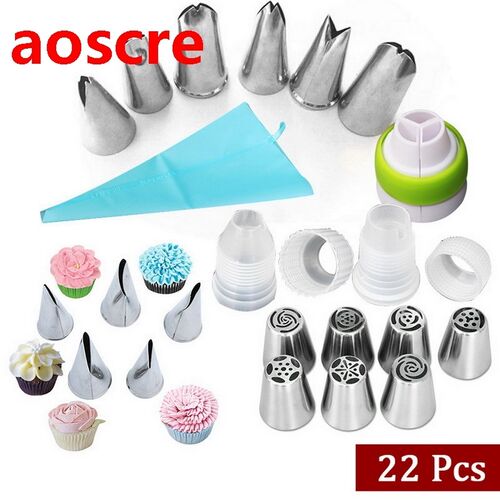 Delidge 22 pcs/set Large Size Cake Nozzle Kitchen Accessorie