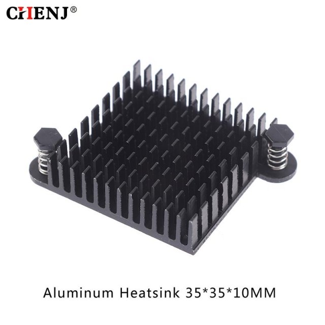 1pc Anodized Black Aluminum Heatsink 5x5x10mm CPU Southbri