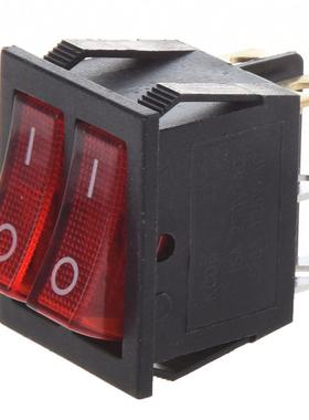 2 pcs red black parts AC 250V / 15A 125V / 20A 6-pin boat sw