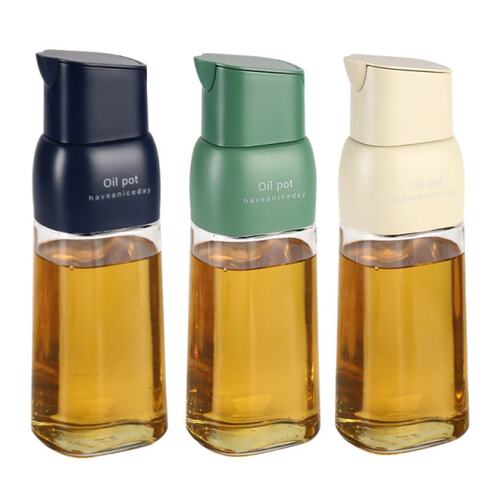 Leakproof Oil Bottles for Cooking Automatic and Stopper Glas