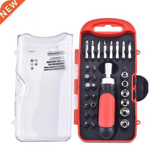 30pcs Ratchet Bits Sleeves Ratchet Wrench Set for Computer M