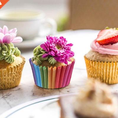 100PCS Muffins Paper Cupcake Wrappers Baking Cups Cases Muff
