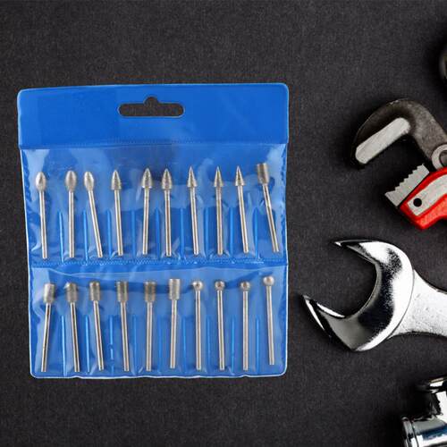 20pcs Corundum Diamond Grinding Polishing Drill Bit Buffing