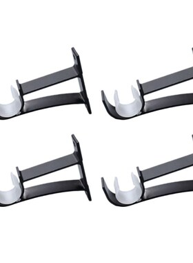 4pcs/set Curtain Rod Brackets Hook Hanger Holder Ceiling Mou