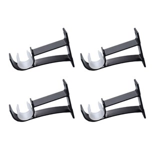 4pcs/set Curtain Rod Brackets Hook Hanger Holder Ceiling Mou