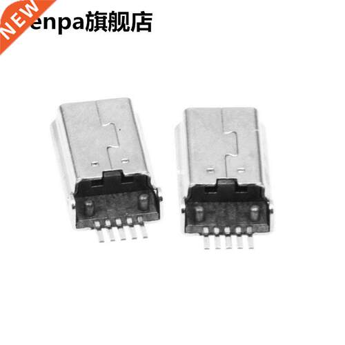 10 Pcs Mini USB Type B Plug Male 180 Degree 5-Pin SMD SMT So