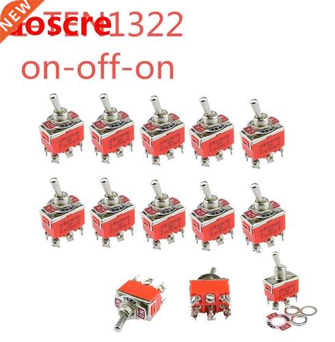 Micro switch 15A 250VAC 6PIN ON-ON E-TEN1321 Toggle switch R