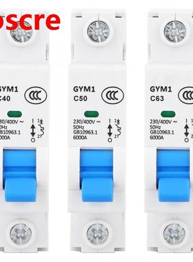 4 pcs 1P AC 230V MCB Circuit Breaker GYM1-DZ47S IP20 Air Swi