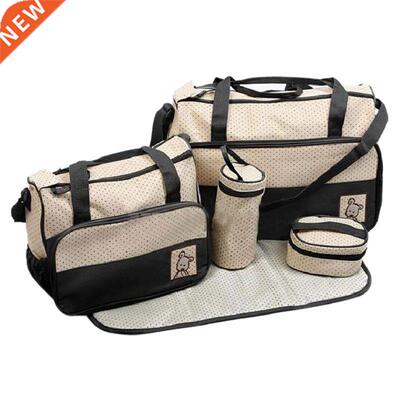 Set of 5pcs Diaper Bags Diaper Bags for Mom Bebe Walk or Tra