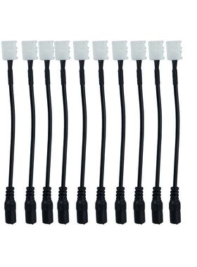 10X 2Pin 8mm Connector wire Cable DC Female Plug For 3528 28