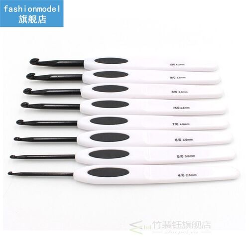 Brand New 8pcs Sewing Needles Handle Aluminum Crochet Hooks