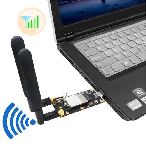 NGFF M.2 to USB .0 with 2 Antennas M2 Key B to USB .0 Type