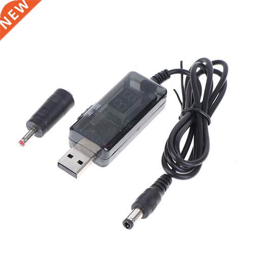 New QC .0 USB To 5V-12V Adjustable Voltage Step Up 5.5x2.1m