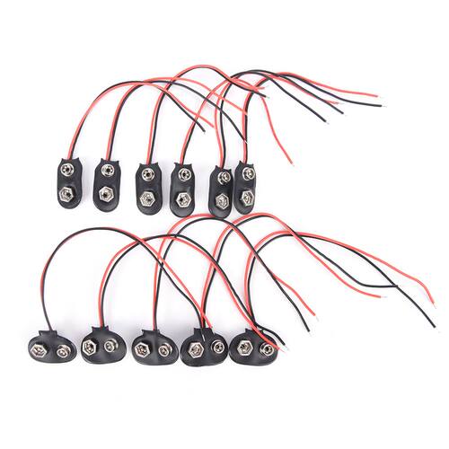 10pcs D. C. Power Plug Buckle 9 V Cable Connector