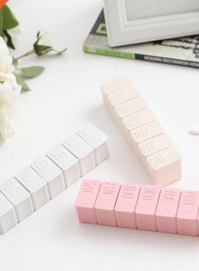 7 Days One Week Small Medicine Pill Case Pill Drug Box Mini