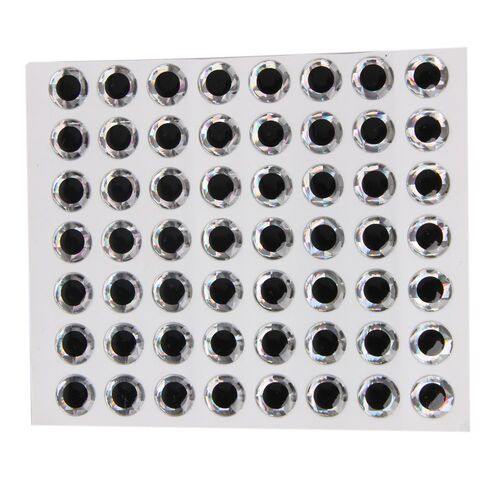 100pcs/set Fish Eyes 3D Fishing Lure Eyes Mixed Color Fly Ty