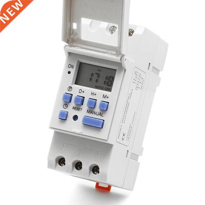 New DIN Rail Time Relay Switch Digital LCD Power Programmabl
