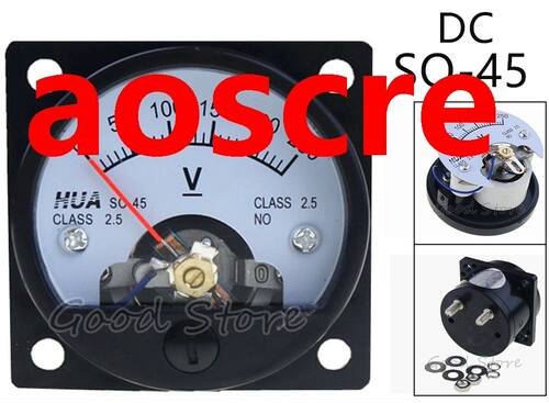 SO-45 DC 1V 3V 5V 10V 15V 50V 100V Screw Mounted Voltage Pan