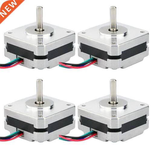 4Pcs 17Hs08-1004S 4-Lead Nema 17 Stepper Motor 20mm 1A 13Ncm