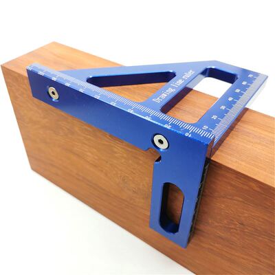 Woodworking Square Protractor Aluminum Alloy Miter Triangle