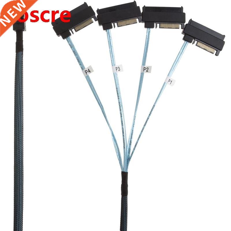 Internal Mini SAS SFF-8643 to (4) 29Pin SFF-8482 Connectors