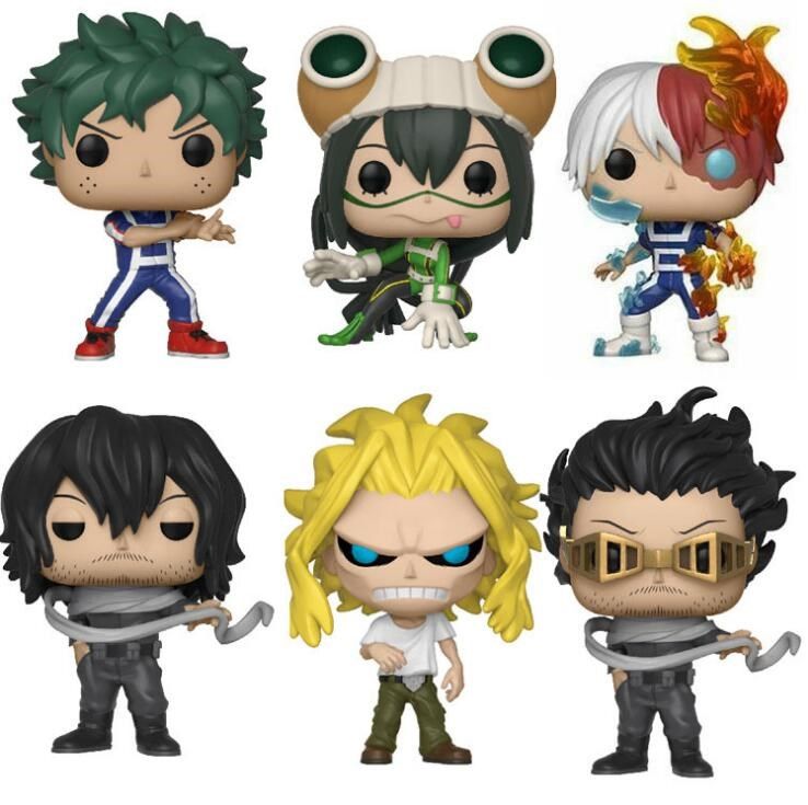 anime my hero academia character deku & katsuki & all might