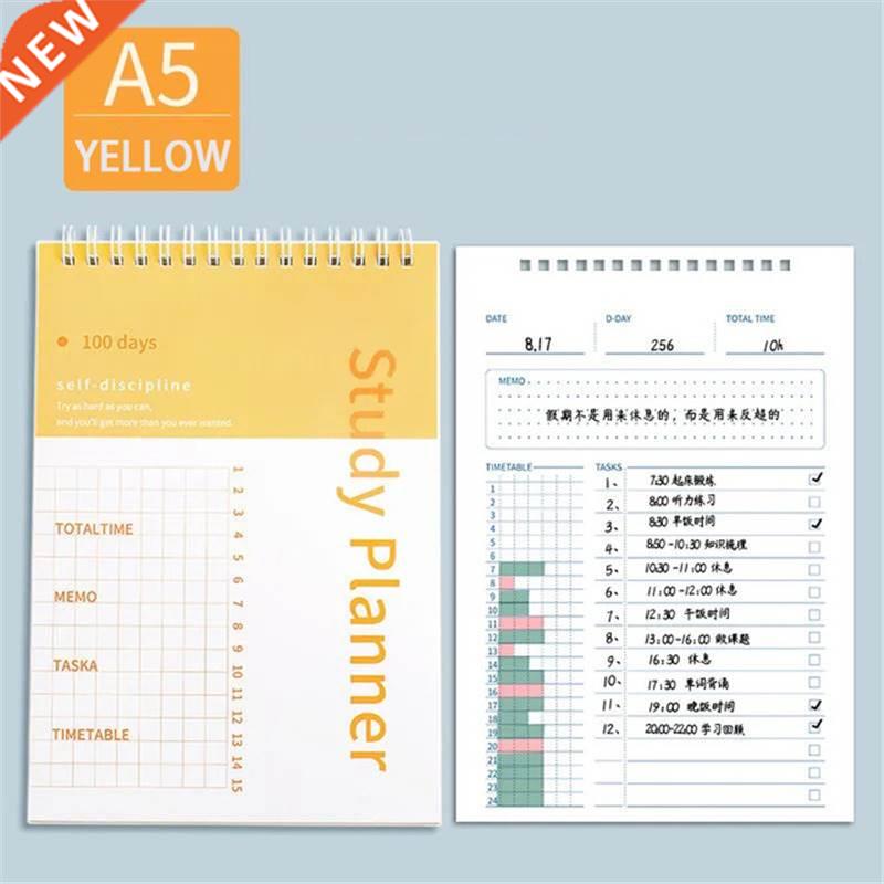 Goals Notebooks A5 Journals Spiral Notepads Agenda 2021 Time 餐饮具 一次性餐垫 原图主图