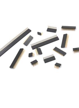 10 PCS 2P-40P Header Rght Angle Female Sngle Row Socket Co