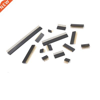 10 PCS 2P-40P Header Rght Angle Female Sngle Row Socket Co