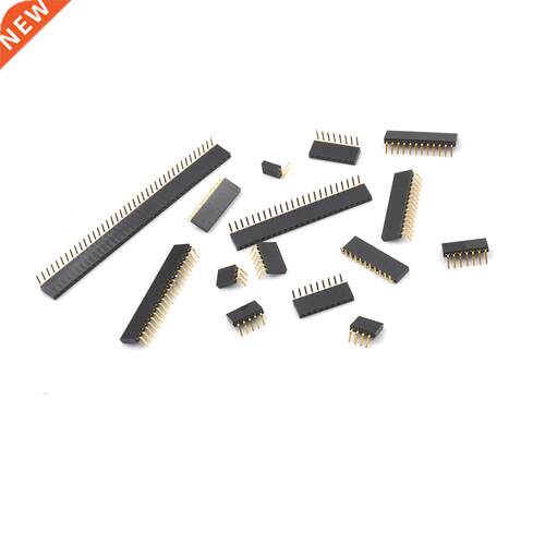 10 PCS 2P-40P Header Rght Angle Female Sngle Row Socket Co