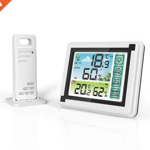 Weather Station Indoor Outdoor Wireless Digital Thermohygrom